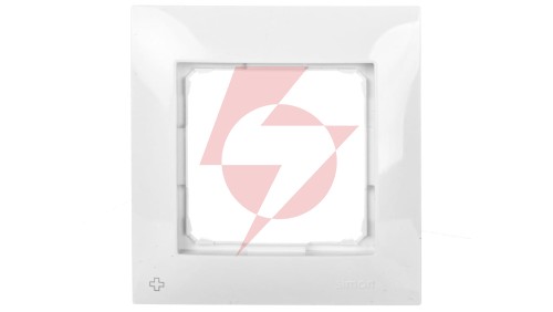 Simon 54 Premium Ramka pojedyncza antybakteryjna biała /do karton-gips/ DRK1/AB11