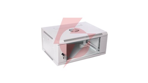 Szafa krosowa wisząca niedzielona 19 cali DIGITUS 4U 600x279x450 szara DN-W19 04U/450