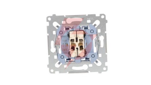 Simon 54 Łącznik żaluzjowy trójpozycyjny 1-0-2 mechanizm 250A 250V, szybkozłącza, SZW1KM