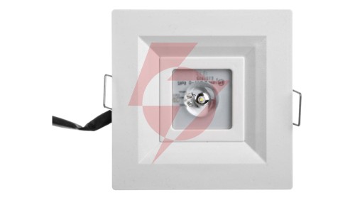 Oprawa awaryjna LED 3W LOVATO P LED otwarta 3h jednozadaniowa autotest biała LVPO/3W/B/3/SE/AT/WH
