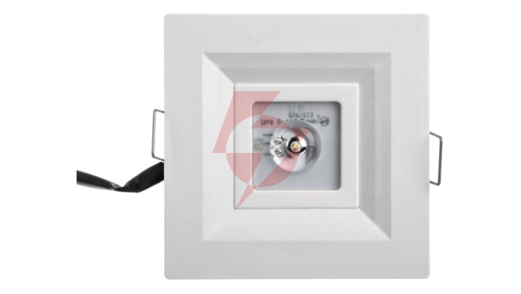 Oprawa awaryjna LED 3W LOVATO P LED otwarta 3h jednozadaniowa autotest biała LVPO/3W/B/3/SE/AT/WH