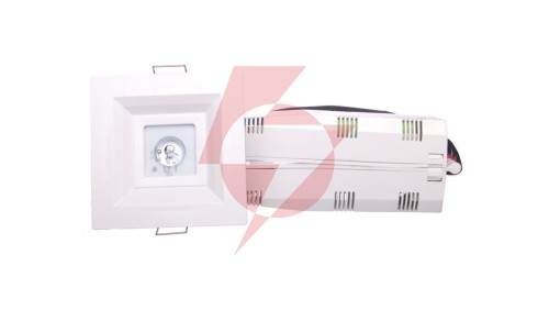 Oprawa awaryjna LOVATO P LED 1W (opt. otwarta) 1h jednozadaniowa autotest biała LVPO/1W/B/1/SE/AT/WH