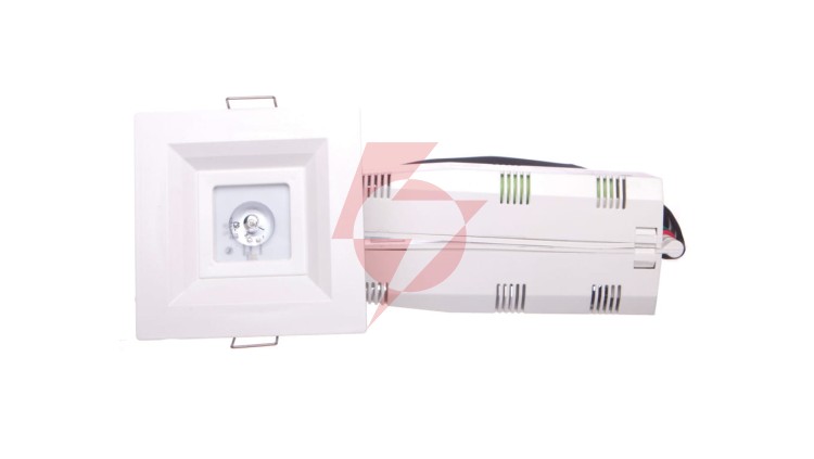Oprawa awaryjna LOVATO P LED 1W (opt. otwarta) 1h jednozadaniowa autotest biała LVPO/1W/B/1/SE/AT/WH
