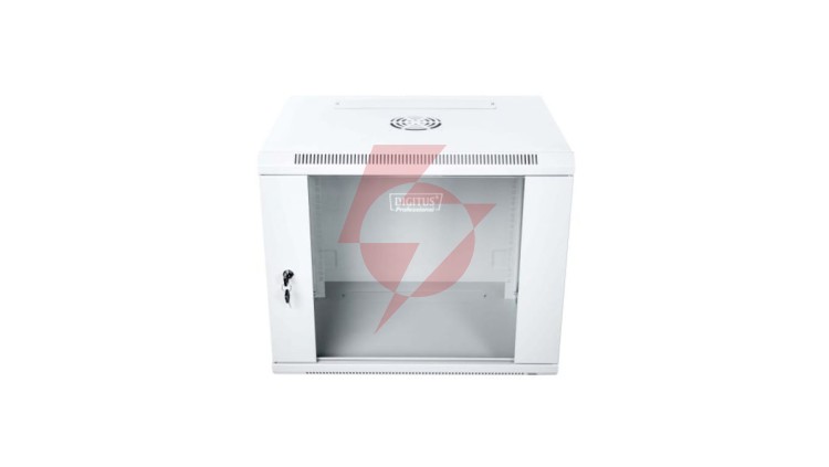 Szafa krosowa wisząca niedzielona 19 cali 9U 600x501x450 szara DN-W19 09U/450