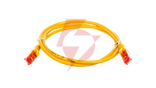 Kabel krosowy (Patch Cord) U/UTP kat.6 żółty 1m DK-1612-010/Y