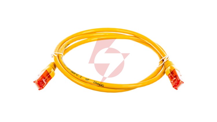 Kabel krosowy (Patch Cord) U/UTP kat.6 żółty 1m DK-1612-010/Y