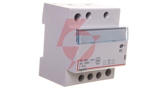 Transformator bezpieczeństwa modułowy TR316 230/12/24V 16VA 413095