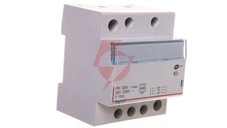 Transformator bezpieczeństwa modułowy TR316 230/12/24V 16VA 413095