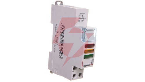 Lampka modułowa 3-fazowa czerwona/żółta/zielona LED 230/400V L435 412934