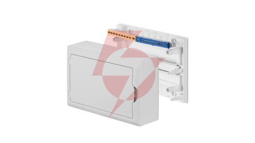 Rozdzielnica modułowa 1x12 n/t ECONOMIC BOX RN 1/12 drzwi białe (N+PE) IP40 2503-00