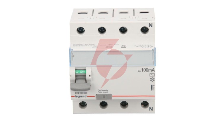 Wyłącznik różnicowoprądowy 4P 63A 0,1A typ AC P304 TX3 411719