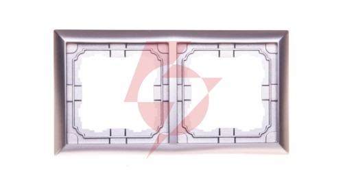 KOS66 Ramka podwójna aluminium 664082