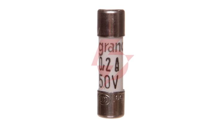 Wkładka bezpiecznikowa cylindryczna 5x20mm 0,2A F 250V 010202