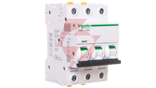 Wyłącznik nadprądowy 3P C 25A 10kA AC iC60H-C25-3 Acti9 A9F07325