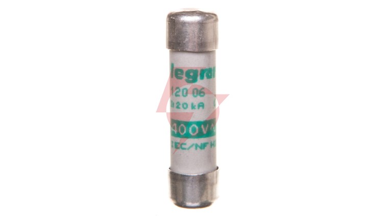 Wkładka bezpiecznikowa cylindryczna 8,5x31,5mm 6A aM 500V 012006