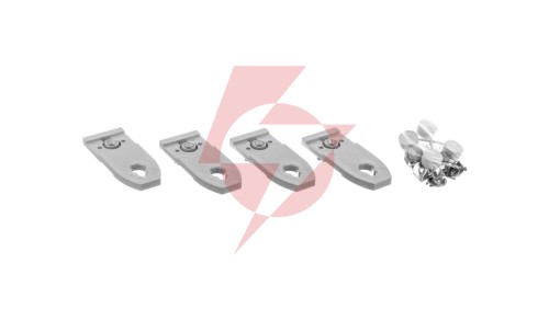 Zestaw 4 plastikowych uchwytów do montażu na ścianie rozdzielnic IP43 020150