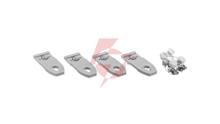 Zestaw 4 plastikowych uchwytów do montażu na ścianie rozdzielnic IP43 020150