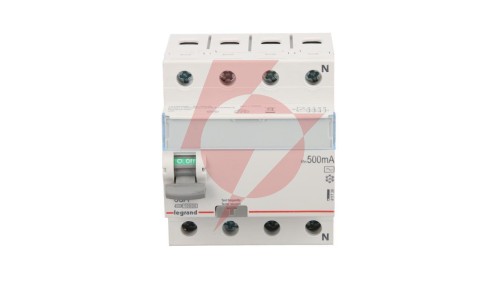 Wyłącznik różnicowoprądowy 4P 63A 0,5A typ AC P304 TX3 411739