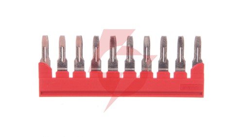 Mostek wtykany 10-biegunowy czerwony FBS 10-8 3030323 /10szt./