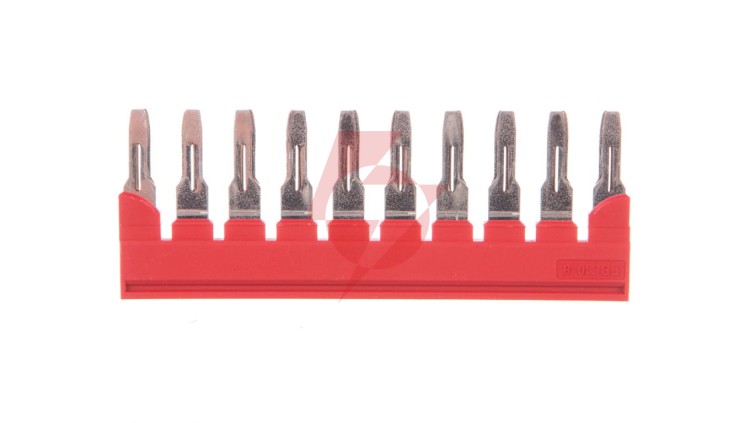 Mostek wtykany 10-biegunowy czerwony FBS 10-8 3030323 /10szt./