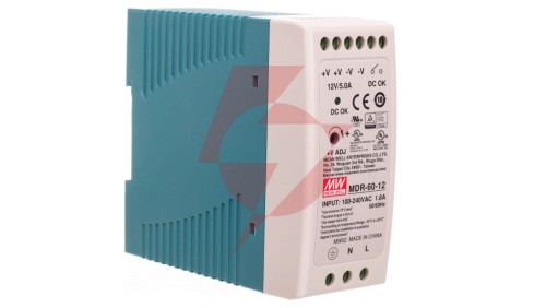 Zasilacz impulsowy 85-264V AC/ 5A 12V DC 60W MDR-60-12