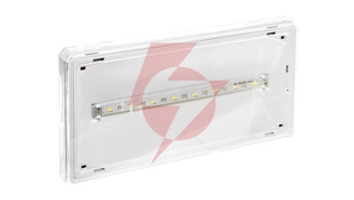 Oprawa awaryjna EXIT IP65 1W 1h dwuzadaniowa biała ETE/1W/C/1/SA/X/WH