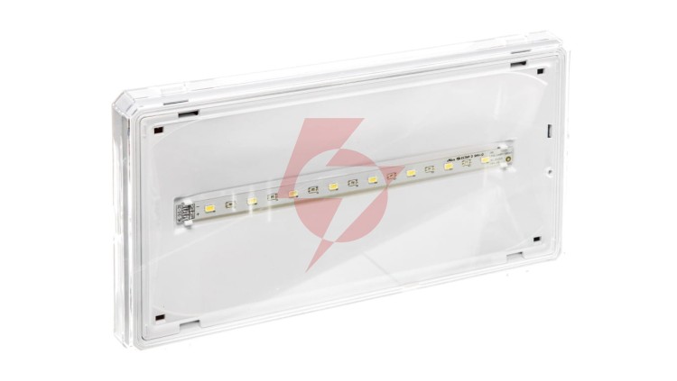 Oprawa awaryjna EXIT IP65 1W 1h dwuzadaniowa biała ETE/1W/C/1/SA/X/WH