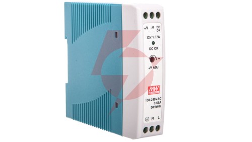 Zasilacz impulsowy 85-264V AC/ 1,67A 12V DC 20W MDR-20-12