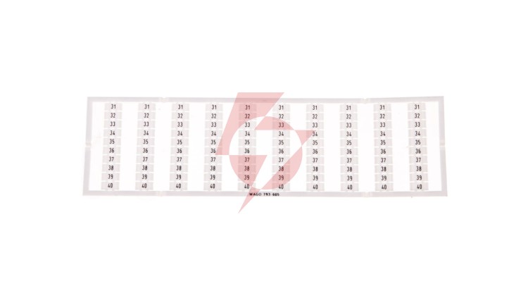 Oznaczniki WMB 10x 31-40 793-605 /5szt./
