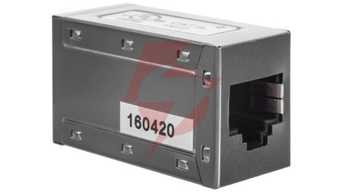 Adapter (przelotka) RJ45/RJ45 kat.6A ekranowany DN-93905