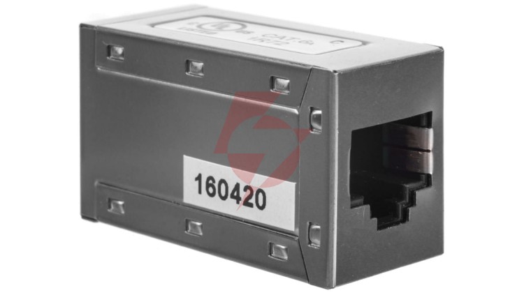 Adapter (przelotka) RJ45/RJ45 kat.6A ekranowany DN-93905