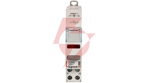 Przycisk modułowy 20A 1R z lampką LED 110/400V czerwoną LP472 412940