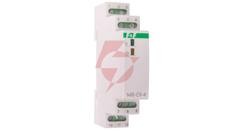 Moduł rozszerzeń 4 wejść cyfrowych 6-30V AC/DC z wyjściem MODBUS RTU zasilanie 9-30V DC MAX-MR-DI-4LO