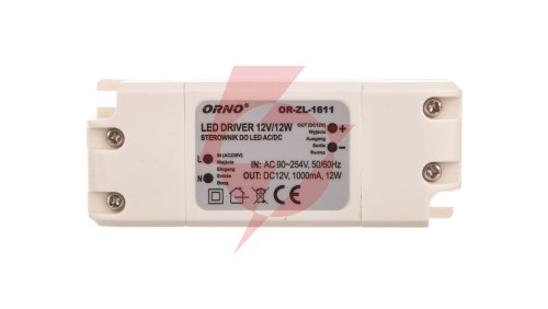 Zasilacz LED 12V DC 12W 1A IP20 OR-ZL-1611