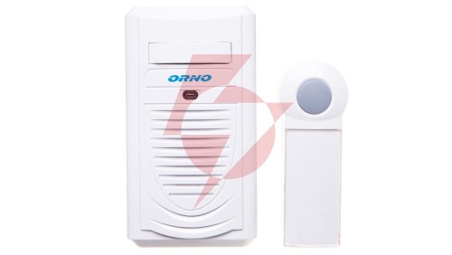 Dzwonek bezprzewodowy DISCO AC 230V z learning system biały OR-DB-KH-123