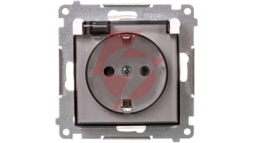 Simon 54 Premium Gniazdo Schuko do wersji IP44 z przeslonami (moduł) 16A, 250V białe DGSZ1BZ.01/11A