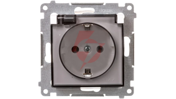 Simon 54 Premium Gniazdo Schuko do wersji IP44 z przeslonami (moduł) 16A, 250V białe DGSZ1BZ.01/11A