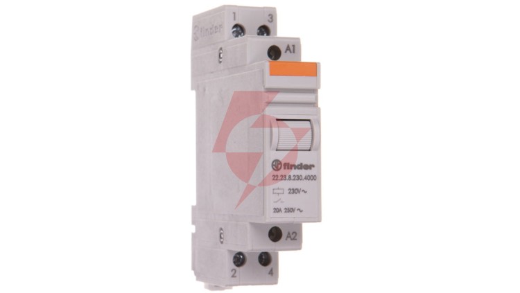 Przekaźnik modułowy mocy 1Z 1R 20A 230V AC, styk AgSnO2 F22-23-8-230-4000