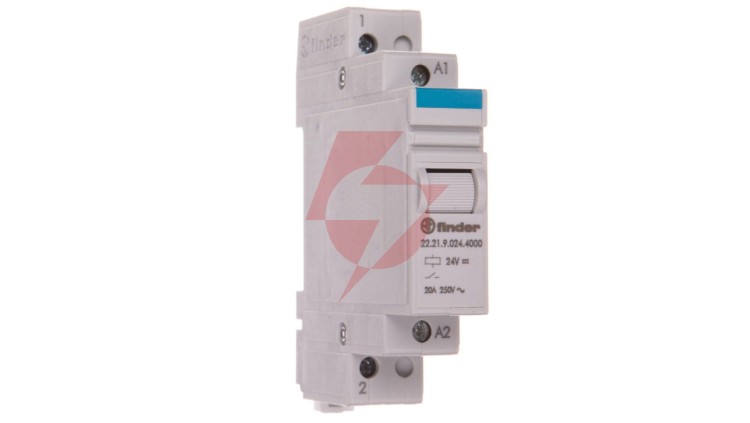 Przekaźnik modułowy mocy 1Z 20A 24V DC, styk AgSnO2 22.21.9.024.4000