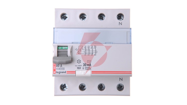 Wyłącznik różnicowoprądowy 4P 80A 0,03A typ AC P304 DX3 411705