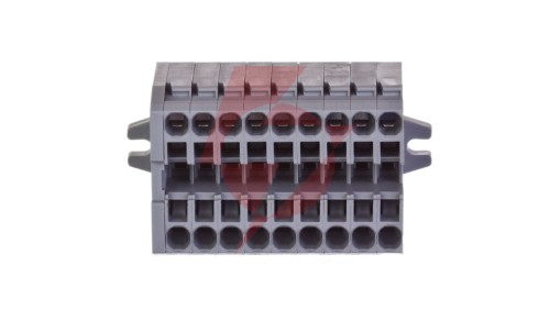 Listwa zaciskowa kompaktowa 2-przewodowa 2,5mm2 9-torowa z mocowaniem śrubowym szara 869-109