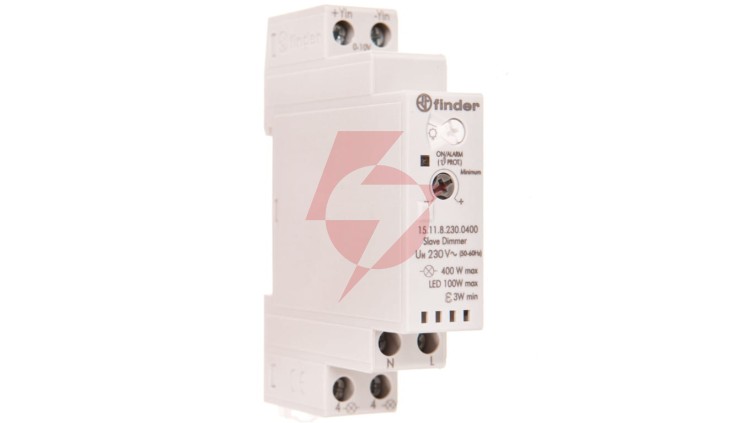 Elektroniczny przekaźnik impulsowy ze ściemniaczem 400W 45-65Hz funkcja SLAVE, sterowanie 0-10V 15.11.8.230.0400