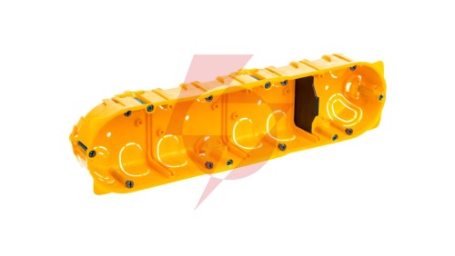 BATIBOX Puszka poczwórna przelotowa do karton-gipsu fi67x40mm 080044