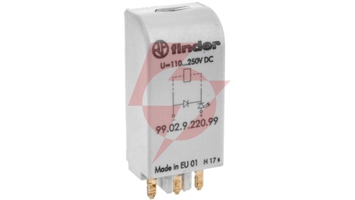 Moduł EMC LED zielony + dioda 110-220V DC polaryzacja A1+ 99.02.9.220.99