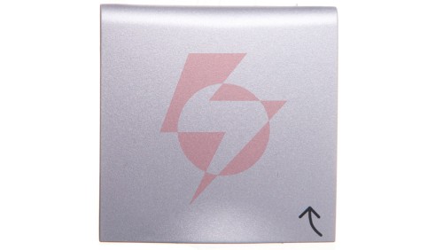 B.Kwadrat/B.7 Płytka czołowa gniazda z/u z pokrywą z przesłonami styków aluminium 3965838994