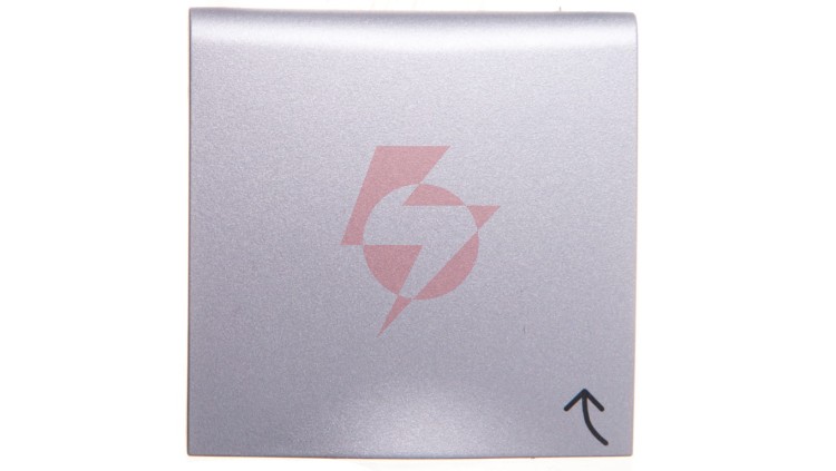 B.Kwadrat/B.7 Płytka czołowa gniazda z/u z pokrywą z przesłonami styków aluminium 3965838994