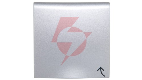 B.Kwadrat/B.7 Płytka czołowa gniazda z/u z pokrywą aluminium 3965898994