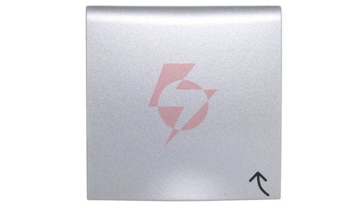 B.Kwadrat/B.7 Płytka czołowa gniazda z/u z pokrywą aluminium 3965898994