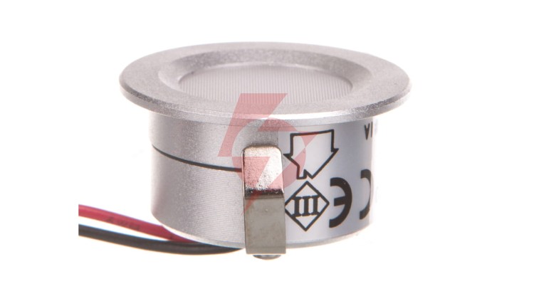 Oprawa punktowa LED 1W IMBER LED NW 12DC 40lm 4000K barwa neutralna okrągła Ø3 IP65 biały 23520