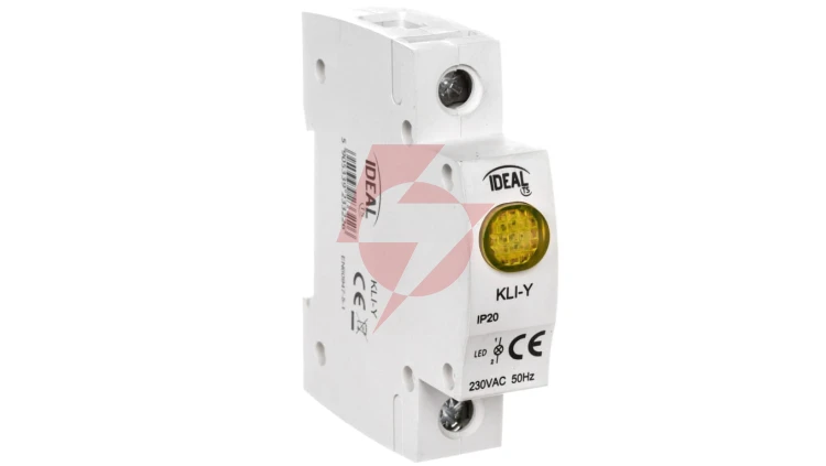 Lampka modułowa 1-fazowa żółta LED KLI-Y 230V AC 23322